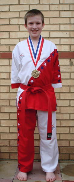 Sam Lapthorn with his Gold medal